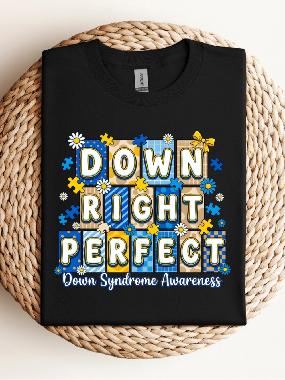 Down Right Perfect Down Syndrome Awareness T-Shirt